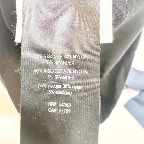 Karl Lagerfeld Men Navy Blue Shirt Assymetrical Design Pockets Size Small EUC - Picture 4 of 5